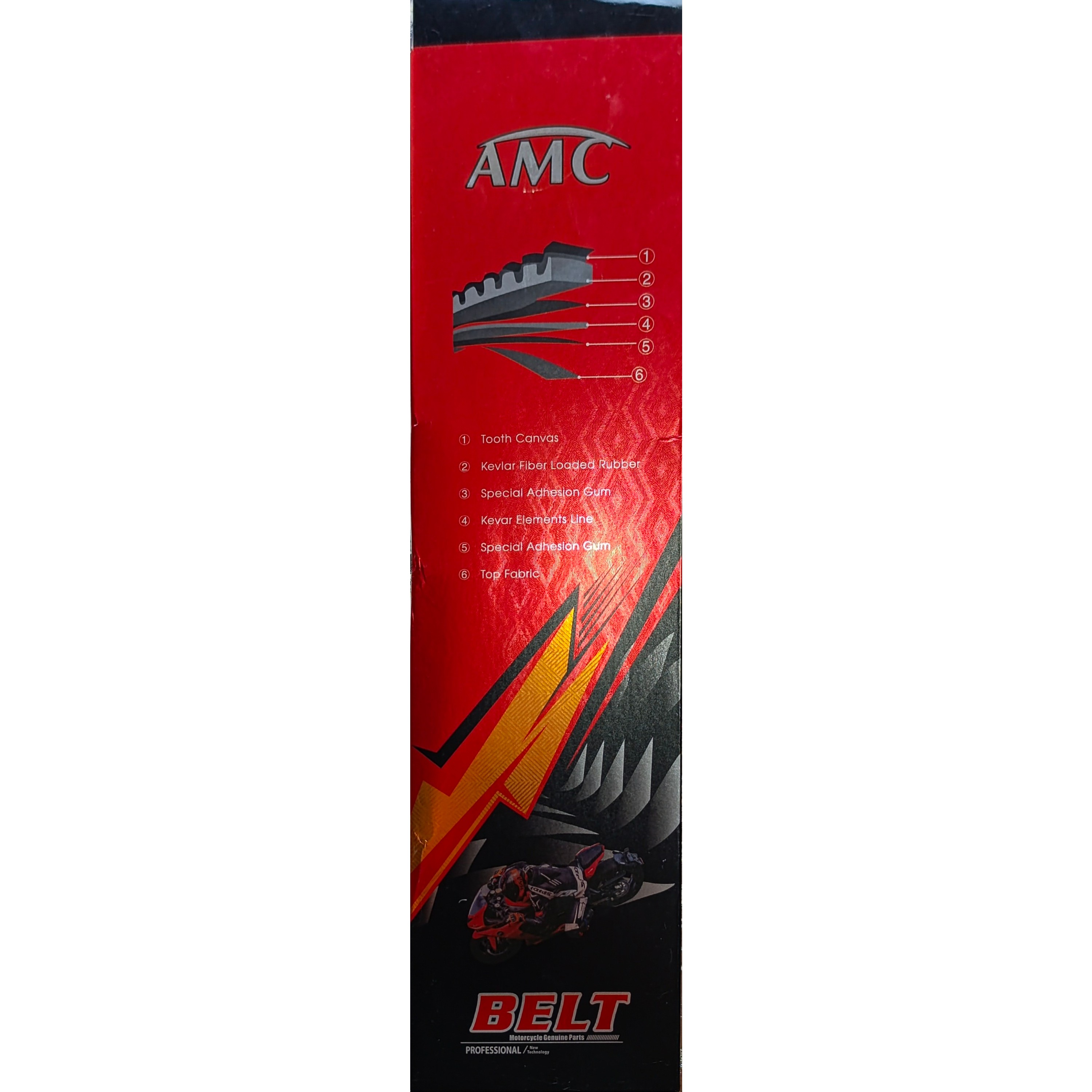 تسمه طرح کلیک 150 سایز 827 برند amc